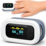 Ingrijire personala si Cosmetice - Sanatate si wellness - Aparate medicale - Pulsoximetre - Pulsoximetru Digital Linomag® pentru Deget, Ecran OLED, Masurare SpO2 si Puls, Oprire Automata, Alb/Gri - Infinity.ro