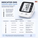 Ingrijire personala si Cosmetice - Sanatate si wellness - Aparate medicale - Tensiometre - Tensiometru de Brat Automat Linomag®, LCD, 2 Utilizatori, Memorie 2x99, USB-C, Detectare Puls, Alb - Infinity.ro