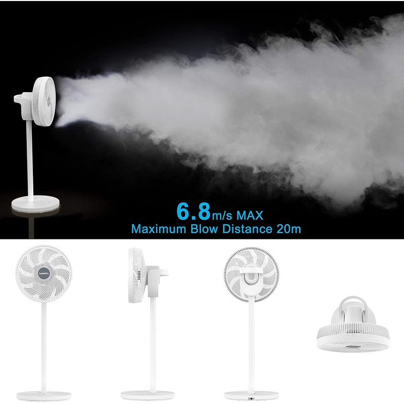 Electronice si Electrocasnice - Climatizare si sisteme de incalzire - Aparate racire aer - Ventilatoare - Ventilator cu picior, 26W, oscilatie 3D, 12 viteze, telecomanda si timer, silentios, pentru living si dormitor - Infinity.ro