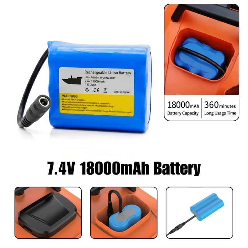 Sport si Outdoor - Sporturi acvatice - Pescuit - Echipament suplimentar pentru pescuit - Barca Plantat, Nadit si Momit iUni V805 GPS, 18000mAh, 1.5kg, 500m, 15km/h - Infinity.ro