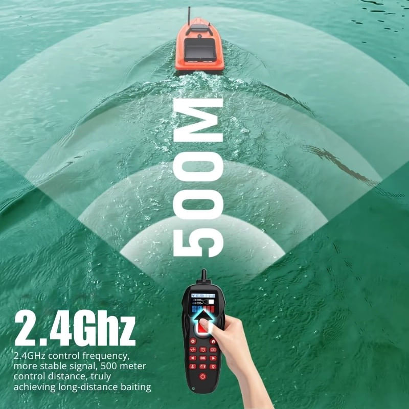 Sport si Outdoor - Sporturi acvatice - Pescuit - Echipament suplimentar pentru pescuit - Barca Plantat, Nadit si Momit iUni V805 GPS, 18000mAh, 1.5kg, 500m, 15km/h - Infinity.ro