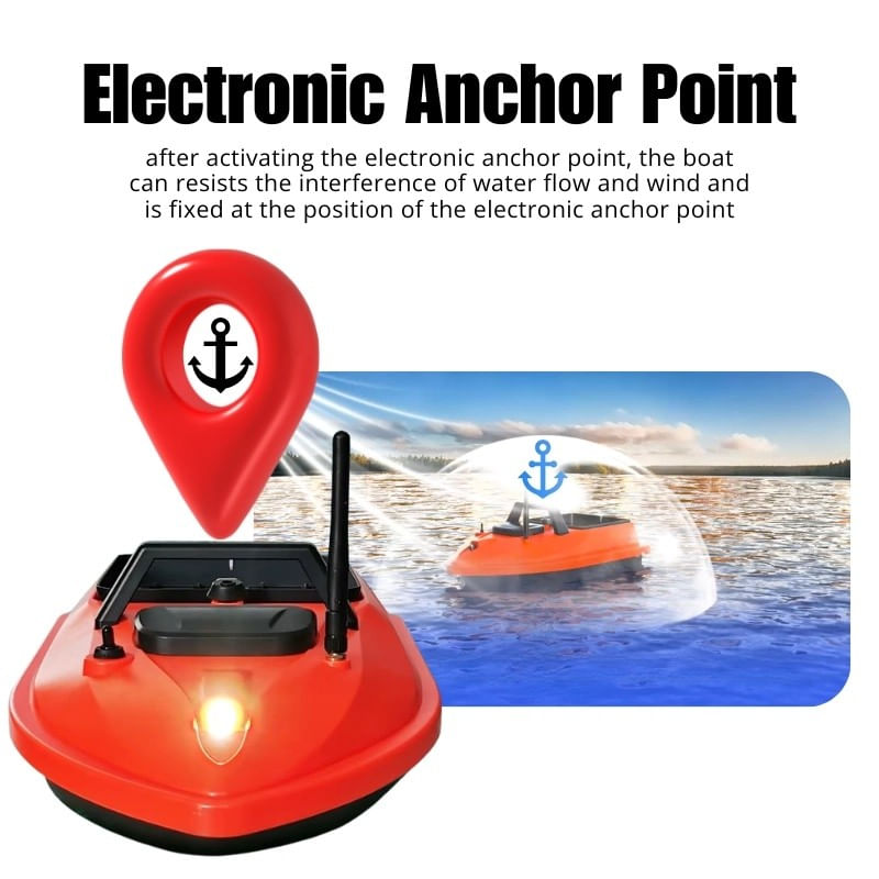 Sport si Outdoor - Sporturi acvatice - Pescuit - Echipament suplimentar pentru pescuit - Barca Plantat, Nadit si Momit iUni V805 GPS, 12000mAh, 1.5kg, 500m, 15km/h - Infinity.ro