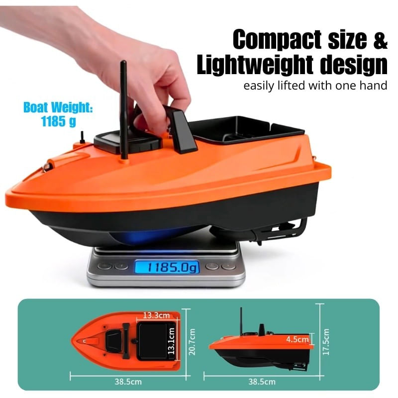 Sport si Outdoor - Sporturi acvatice - Pescuit - Echipament suplimentar pentru pescuit - Barca Plantat, Nadit si Momit iUni V805 GPS, 12000mAh, 1.5kg, 500m, 15km/h - Infinity.ro