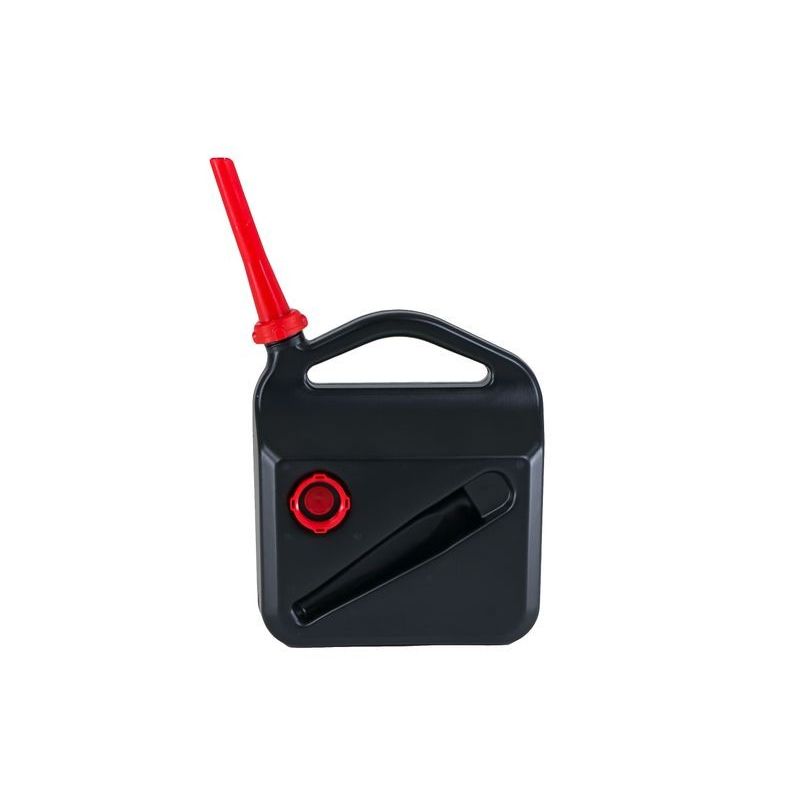 Casa si Gradina - Mobilier - Organizare si depozitare - Recipiente depozitare - Canistra combustibil 10L, plastic rezistent, cu palnie si adaptor, etansa, culoare neagra, pentru benzina si motorina - Infinity.ro