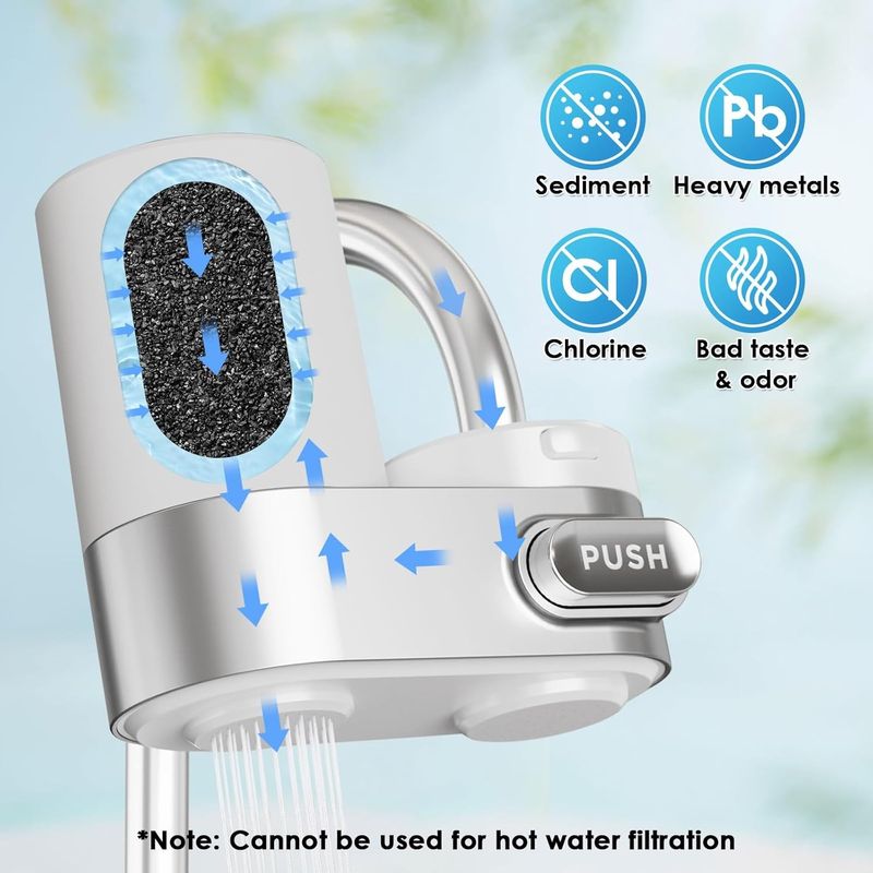 Casa si Gradina - Sanitare - Instalatii hidro - Sisteme filtrare instalatii - Filtru pentru apa curata, instalere pe baterie chiuveta, 2650L - Infinity.ro