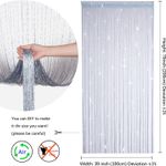Casa si Gradina - Textile si covoare - Perdele si draperii - Perdele - Perdele decorative fasii gri pentru cadrul usii 100v200 cm, set 2 bucati - Infinity.ro