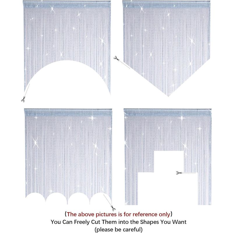 Casa si Gradina - Textile si covoare - Perdele si draperii - Perdele - Perdele decorative fasii gri pentru cadrul usii 100v200 cm, set 2 bucati - Infinity.ro