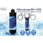 Casa si Gradina - Sanitare - Instalatii hidro - Sisteme filtrare instalatii - Cartus filtru apa Koopsio Q1, Compatibil cu Filtru de Apa Q1, Carbon activ - Infinity.ro
