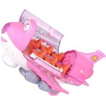 Jucarii, Copii si Bebe - Jucarii si jocuri - Vehicule si jucarii cu telecomanda - Elicoptere, avioane si nave de jucarie - Jucarie interactiva, Avion cu pasageri cu lumini si sunete culoare roz - Infinity.ro
