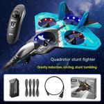 Jucarii, Copii si Bebe - Jucarii si jocuri - Vehicule si jucarii cu telecomanda - Elicoptere, avioane si nave de jucarie - Avion RC pentru copii cu telecomanda, V17 culoare bleu - Infinity.ro