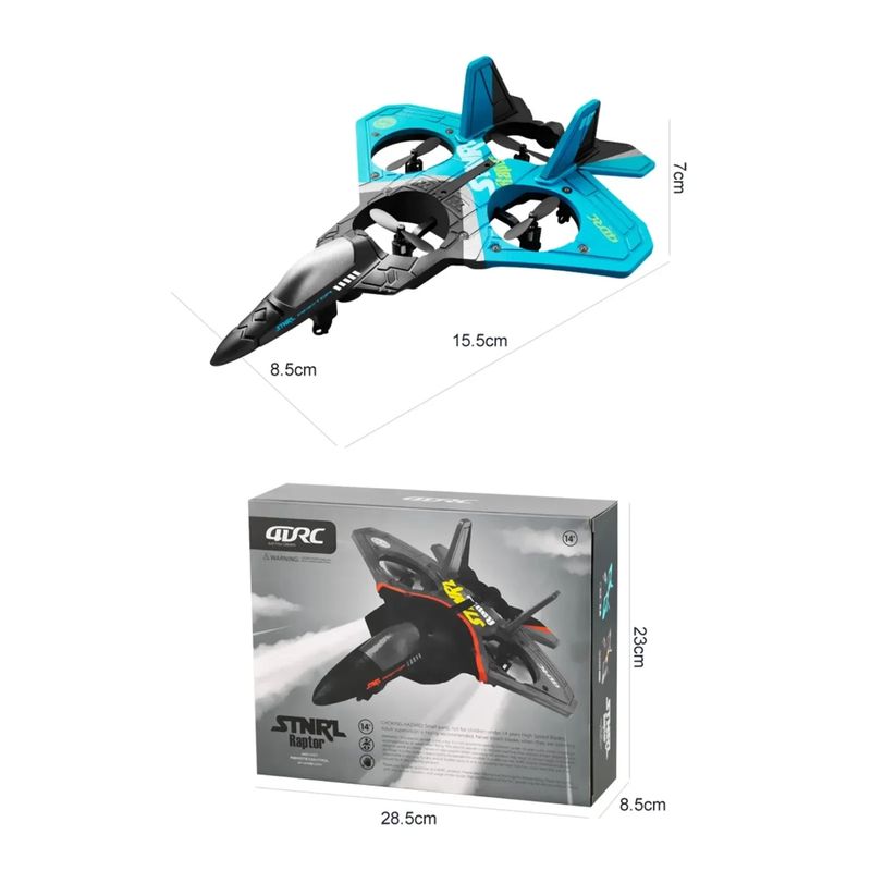 Jucarii, Copii si Bebe - Jucarii si jocuri - Vehicule si jucarii cu telecomanda - Elicoptere, avioane si nave de jucarie - Avion RC pentru copii cu telecomanda, V17 culoare bleu - Infinity.ro