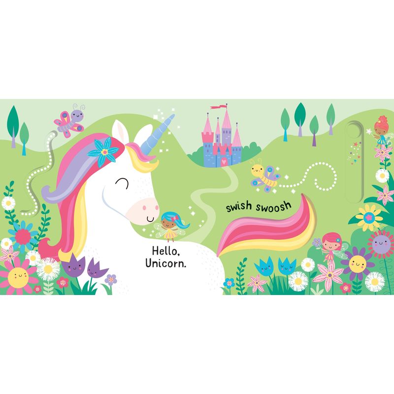 Carti si Birotica - Carti - Carti pentru copii - Carti interactive - Slide and See Unicorns – Carte interactiva pentru copii 6+ luni, Usborne - Infinity.ro