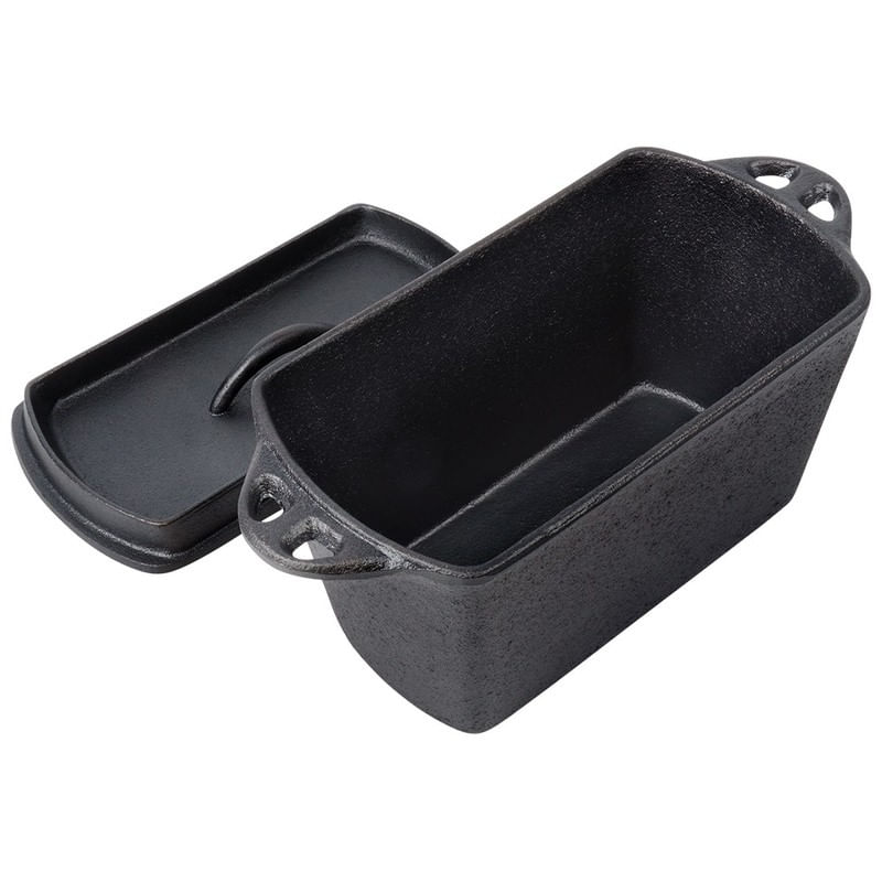 Casa si Gradina - Bucatarie si vesela - Vase pentru gatit - Oale si cratite - Forma de paine din fonta cu capac, 27 cm, 2 l - Infinity.ro