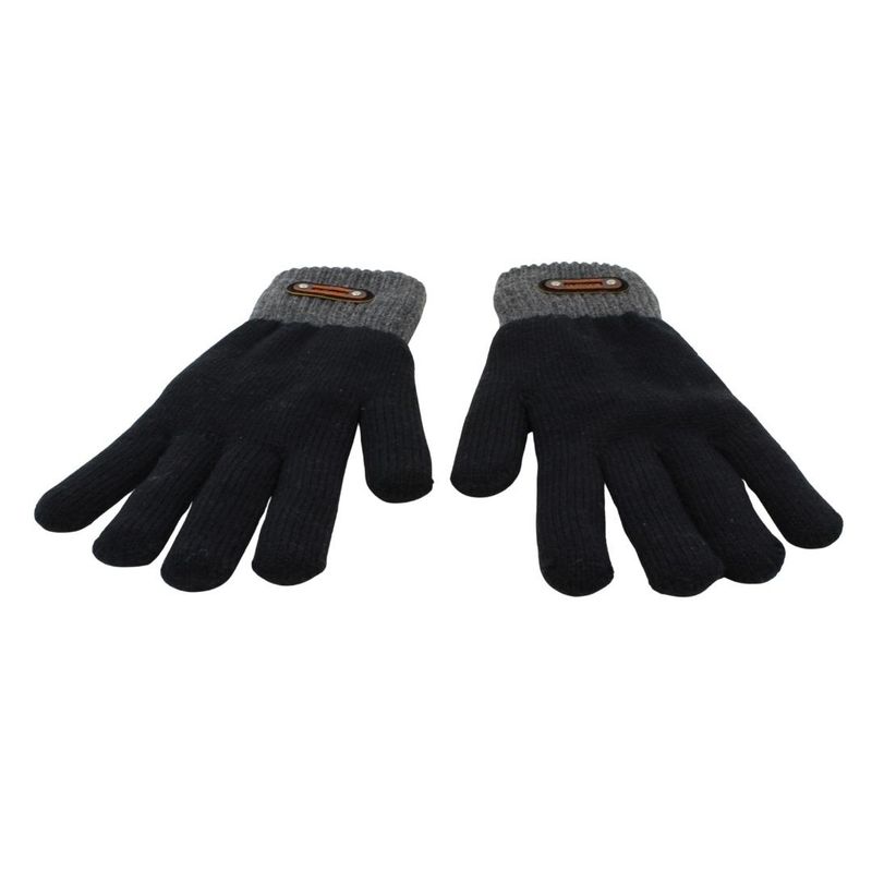 Fashion, accesorii si bijuterii - Barbati - Accesorii barbati - Manusi barbati - Manusi barbati, Antonio, captuseala interioara de plus, culoare negru si gri, one size - Infinity.ro