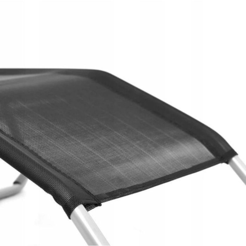 Casa si Gradina - Mobilier - Scaune si fotolii - Scaune - Sezlong pliabil SLOTH, Jumi, pentru gradina, terasa sau plaja, negru/gri - Infinity.ro