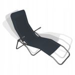 Casa si Gradina - Mobilier - Scaune si fotolii - Scaune - Sezlong pliabil SLOTH, Jumi, pentru gradina, terasa sau plaja, negru/gri - Infinity.ro