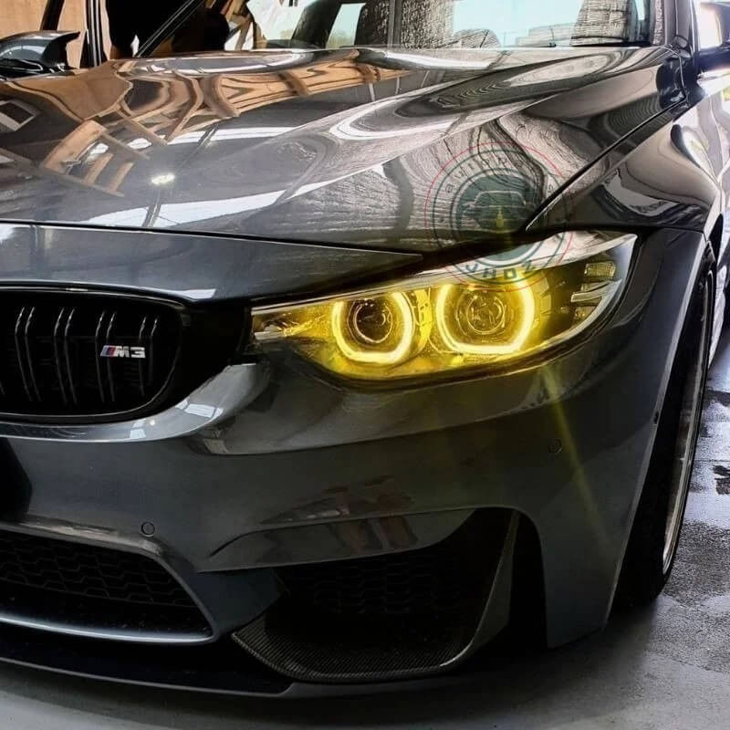 Auto si Moto - Electrice auto - Iluminare si semnalizare - Becuri auto - Set de 2 module LED DRL Yellow CSL BMW Seria 4 F32/F33/F36 – Faruri LED fara adaptiv – OEM 63117493227 / 63117493228 - Infinity.ro