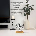 Casa si Gradina - Decoratiuni - Obiecte decorative - Accesorii decorative - Decoratiune Casa Spiritualitate, Cho Ku Rei – DECORADI®, Eco-friendly, Baza din Lemn Natural, Design Modern, Negru 16.5cm - Infinity.ro