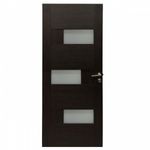 Casa si Gradina - Constructii - Usi interior, exterior si garaj - Usi interior - Usa de interior din lemn cu geam BestImp G6-78-W stanga/dreapta wenge 203 x 78 cm, toc reglabil - Infinity.ro