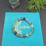 Fashion, accesorii si bijuterii - Femei - Bijuterii femei - Bratari femei - Bratara cristale femei Leonora, cu pietre semipretioase de Fluorit si Cuart Rutilat, magele fatetate de 6mm - Infinity.ro
