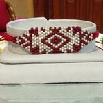 Fashion, accesorii si bijuterii - Femei - Bijuterii femei - Bratari femei - Bratara Miyuki alb-rosu pe snur rosu – „Martisor” de purtat tot anul - Infinity.ro