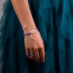 Fashion, accesorii si bijuterii - Femei - Bijuterii femei - Bratari femei - Bratara prieteniei Natya din cristale de Ametist si Perle Naturale - Infinity.ro