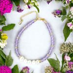 Fashion, accesorii si bijuterii - Femei - Bijuterii femei - Bratari femei - Bratara prieteniei Natya din cristale de Ametist si Perle Naturale - Infinity.ro