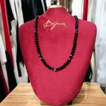 Fashion, accesorii si bijuterii - Barbati - Bijuterii barbati - Lanturi si pandantive barbati - Colier barbati Alfred din margele de onix si accesorii din inox cu inchidere magnetica - Infinity.ro
