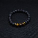 Fashion, accesorii si bijuterii - Barbati - Bijuterii barbati - Bratari barbati - Bratara “ORIEL” din Pietre de Lava (Vulcanice) si Ochi de Tigru - Infinity.ro