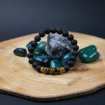 Fashion, accesorii si bijuterii - Barbati - Bijuterii barbati - Bratari barbati - Bratara “ORIEL” din Pietre de Lava (Vulcanice) si Ochi de Tigru - Infinity.ro