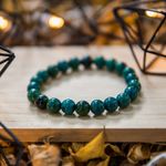 Fashion, accesorii si bijuterii - Barbati - Bijuterii barbati - Bratari barbati - Bratara cu pietre semipretioase, Pheonix Stone Royal Green, pentru barbati, margele de 8 mm - Infinity.ro