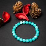 Fashion, accesorii si bijuterii - Femei - Bijuterii femei - Bratari femei - Bratara Barbati Pietre Semipretioase de Amazonit, “Arnav”, Margele de 8 mm - Infinity.ro