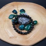 Fashion, accesorii si bijuterii - Barbati - Bijuterii barbati - Bratari barbati - Bratara “CLEO” cu Pietre Vulcanice (Lava) de 8mm si Hematit Magnetic - Infinity.ro