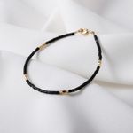 Fashion, accesorii si bijuterii - Femei - Bijuterii femei - Bratari femei - Bratara Tashi din cristale naturale de Agat Negru - Infinity.ro
