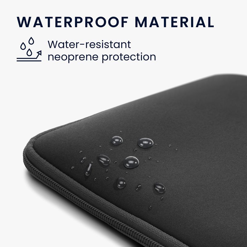 Laptop, Telefoane si Tablete - Tablete si accesorii tablete - Accesorii Tablete - Huse tablete - Husa tip pouch Kwmobile universala pentru tableta, neopren, negru, protectie la zgarieturi, fermoar - Infinity.ro