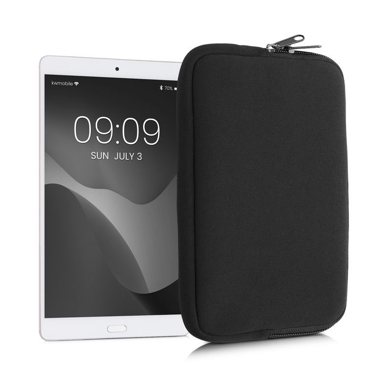 Laptop, Telefoane si Tablete - Tablete si accesorii tablete - Accesorii Tablete - Huse tablete - Husa tip pouch Kwmobile universala pentru tableta, neopren, negru, protectie la zgarieturi, fermoar - Infinity.ro