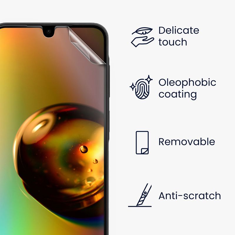 Laptop, Telefoane si Tablete - Telefoane mobile si accesorii - Accesorii Telefoane - Folii protectie telefoane - Set 3 folii de protectie pentru telefon Kwmobile pentru Samsung Galaxy A26 5G, aplicare fara bule, PET, transparent - Infinity.ro