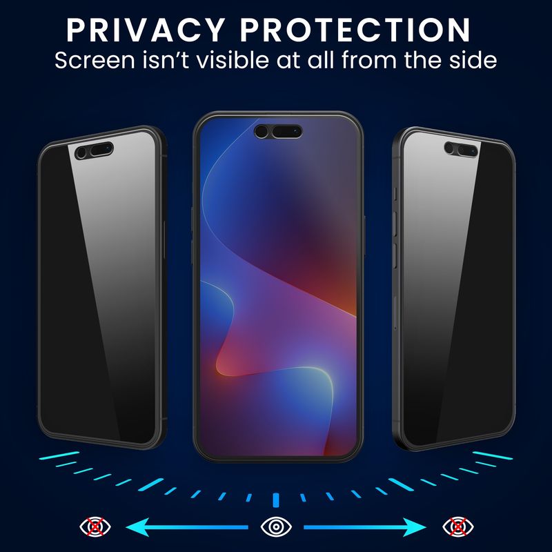 Laptop, Telefoane si Tablete - Telefoane mobile si accesorii - Accesorii Telefoane - Folii protectie telefoane - Set 3 folii protectie telefon Kwmobile pentru Xiaomi 13T, 13T Pro, filtru confidentialitate, PET, transparente - Infinity.ro