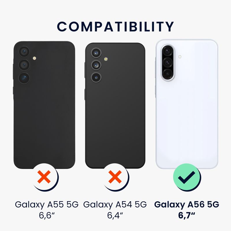 Laptop, Telefoane si Tablete - Telefoane mobile si accesorii - Accesorii Telefoane - Folii protectie telefoane - Set 6 folii de protectie pentru telefon Kwmobile pentru Samsung Galaxy A56 5G, aplicare fara bule, PET, transparent - Infinity.ro