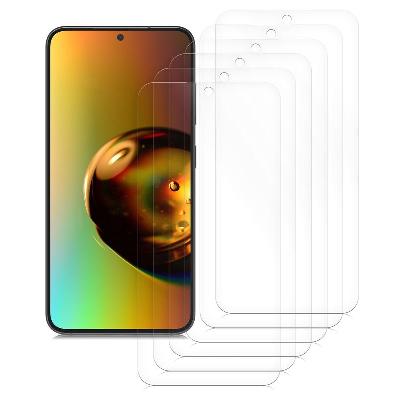 Laptop, Telefoane si Tablete - Telefoane mobile si accesorii - Accesorii Telefoane - Folii protectie telefoane - Set 6 folii de protectie pentru telefon Kwmobile pentru Samsung Galaxy S24 FE, aplicare fara bule, PET, transparent - Infinity.ro