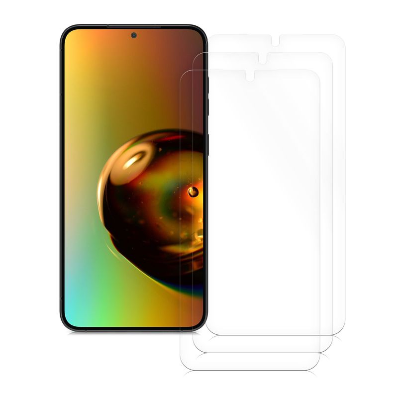 Laptop, Telefoane si Tablete - Telefoane mobile si accesorii - Accesorii Telefoane - Folii protectie telefoane - Set 6 folii de protectie pentru telefon Kwmobile pentru Samsung Galaxy S25 Plus, aplicare fara bule, PET, transparent - Infinity.ro