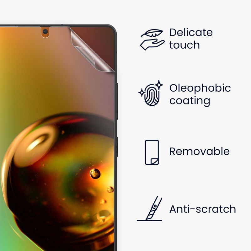 Laptop, Telefoane si Tablete - Telefoane mobile si accesorii - Accesorii Telefoane - Folii protectie telefoane - Set 6 folii protectie telefon Kwmobile pentru Samsung Galaxy S25 Ultra, aplicare usoara, fara bule, PET, transparent - Infinity.ro