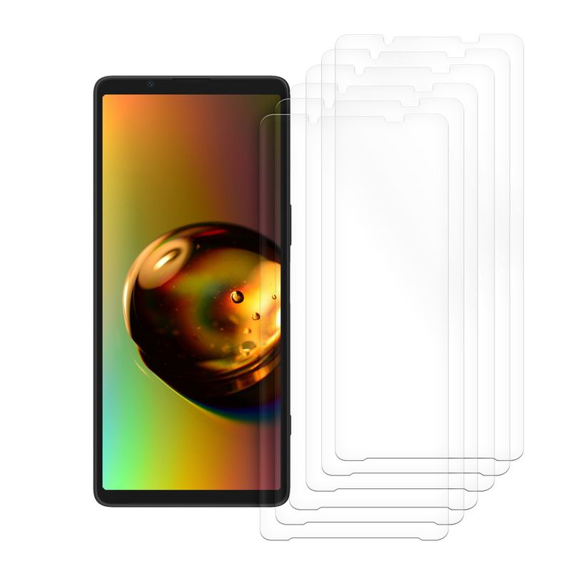 Laptop, Telefoane si Tablete - Telefoane mobile si accesorii - Accesorii Telefoane - Folii protectie telefoane - Set 6 folii de protectie pentru telefon Kwmobile pentru Sony Xperia 1 VI, aplicare fara bule, PET, transparent - Infinity.ro