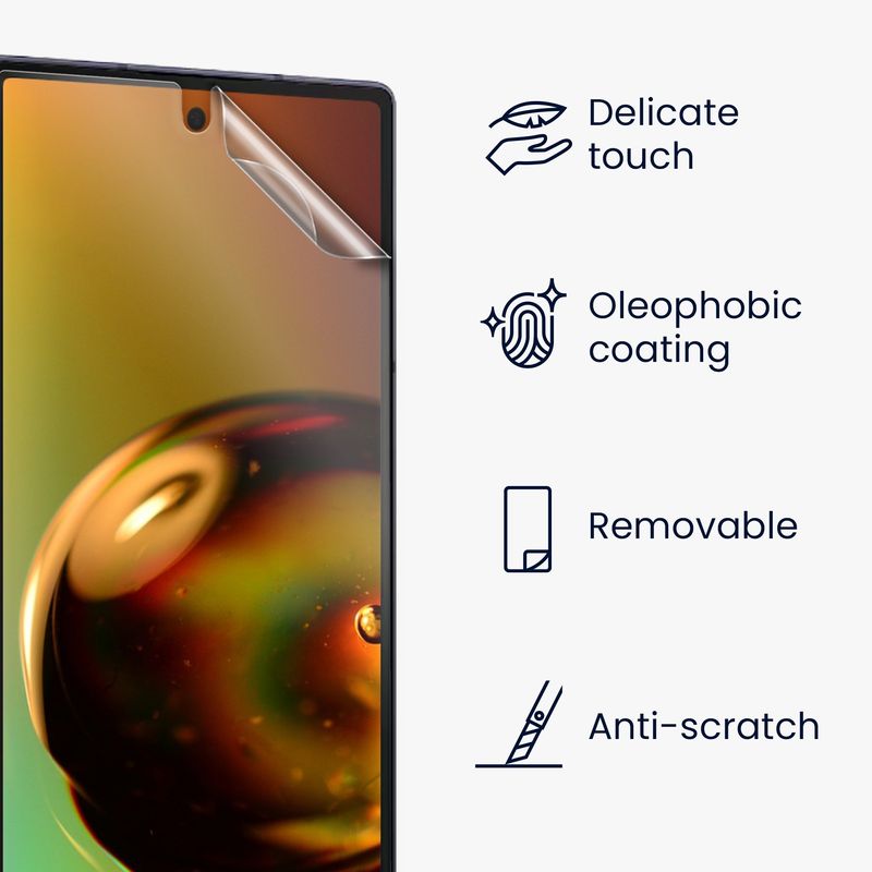Laptop, Telefoane si Tablete - Telefoane mobile si accesorii - Accesorii Telefoane - Folii protectie telefoane - Set 6 folii de protectie pentru telefon Kwmobile pentru Samsung Galaxy Z Fold6, aplicare fara bule, PET, transparent - Infinity.ro