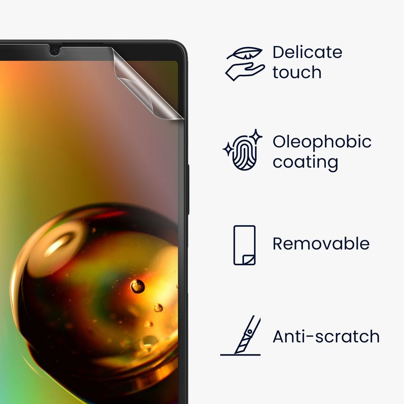 Laptop, Telefoane si Tablete - Telefoane mobile si accesorii - Accesorii Telefoane - Folii protectie telefoane - Set 6 folii de protectie pentru telefon Kwmobile pentru Sony Xperia 1 VI, aplicare fara bule, PET, transparent - Infinity.ro