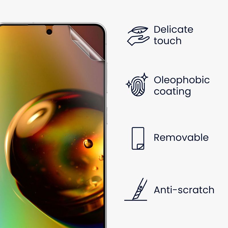 Laptop, Telefoane si Tablete - Telefoane mobile si accesorii - Accesorii Telefoane - Folii protectie telefoane - Set 6 folii protectie telefon Kwmobile pentru Samsung Galaxy S26 Ultra, aplicare usoara, fara bule, PET, transparent - Infinity.ro