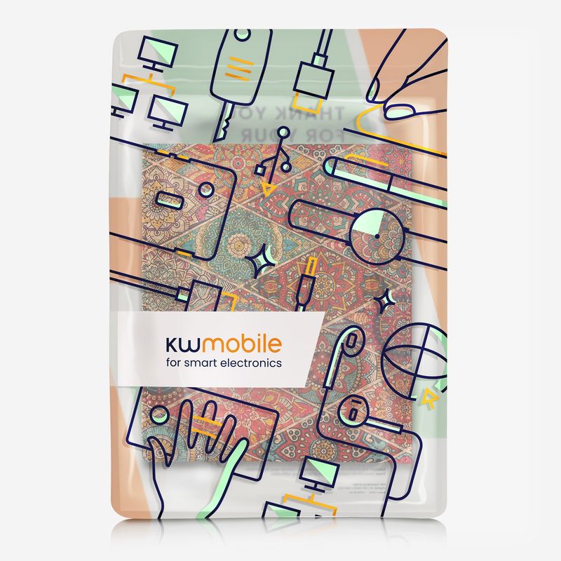 Fashion, accesorii si bijuterii - Barbati - Accesorii barbati - Portofele barbati - Mapa documente Kwmobile portabila, piele ecologica si pluta, multicolor, organizare, protectie la zgarieturi - Infinity.ro