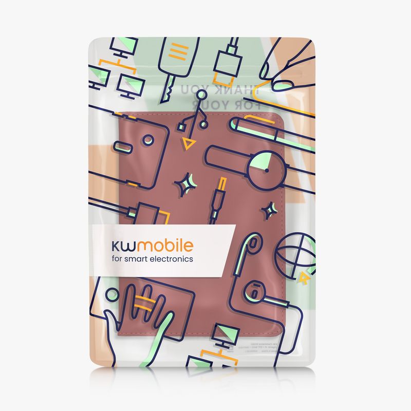Fashion, accesorii si bijuterii - Barbati - Accesorii barbati - Portofele barbati - Portdocument auto Kwmobile pentru acte 10.5 x 14.8 cm, piele ecologica, mov, portabil, antizgarieturi - Infinity.ro