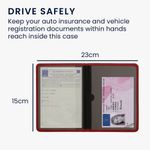 Fashion, accesorii si bijuterii - Barbati - Accesorii barbati - Portofele barbati - Portdocument auto Kwmobile pentru acte 10.5 x 14.8 cm, piele ecologica, mov, portabil, antizgarieturi - Infinity.ro