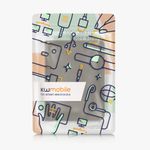 Fashion, accesorii si bijuterii - Barbati - Accesorii barbati - Portofele barbati - Portdocument auto Kwmobile pentru acte 10.5 x 14.8 cm, piele ecologica, gri, portabil, antizgarieturi - Infinity.ro